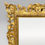 Thumbnail: Antique Victorian Ornate & Floral Carved Small Giltwood Rectangular Wall Mirror