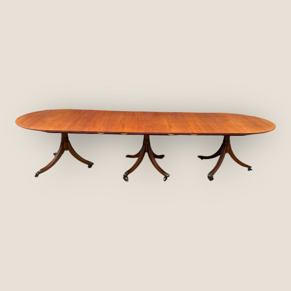 Thumbnail: Georgian Style Vintage Extending Dining or Boardroom Table & 10 Chairs