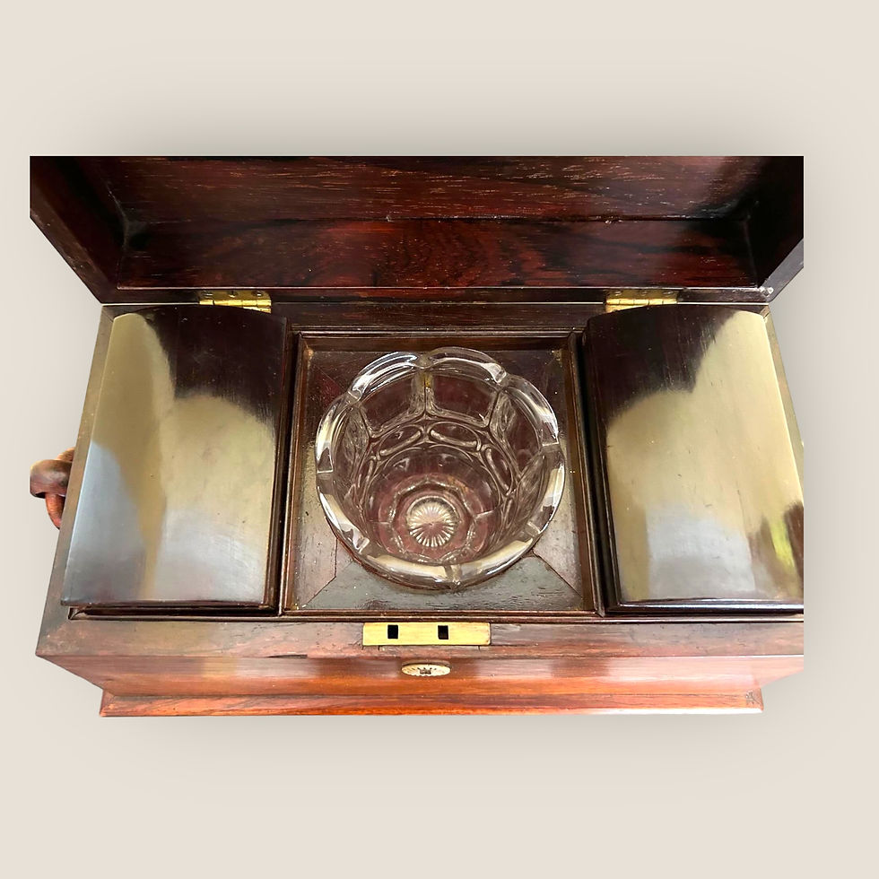 Thumbnail: Regency Rosewood Tea Caddy