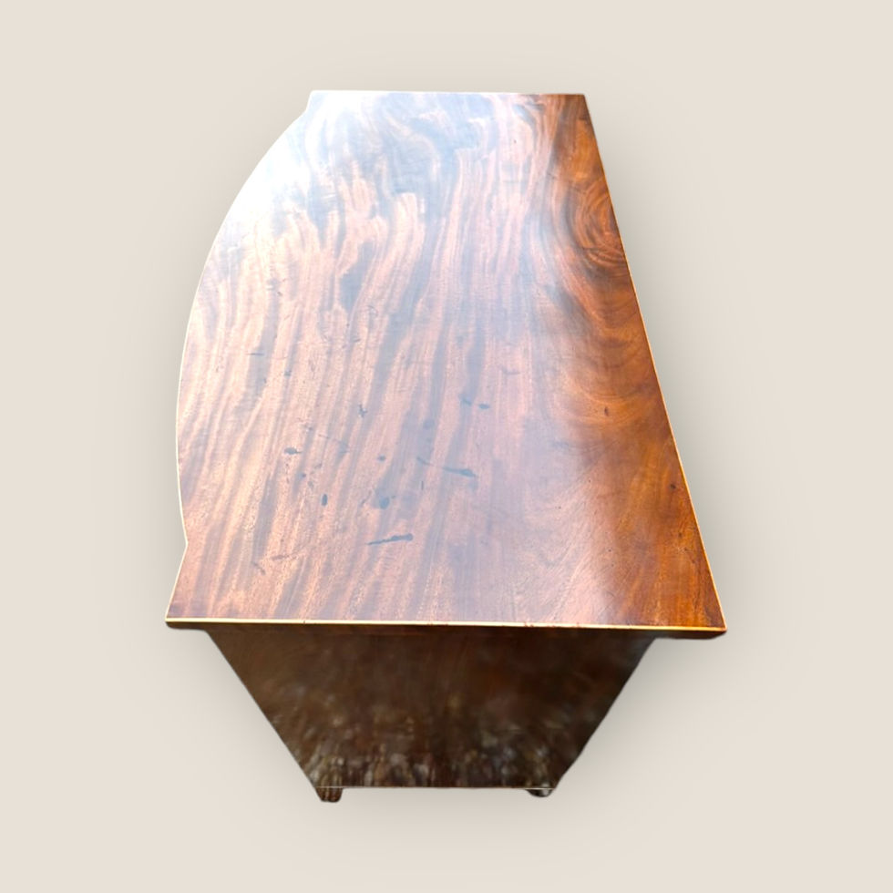 Thumbnail: Georgian Mahogany Bow Front Chest of Drawers