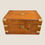 Thumbnail: Antique Victorian Walnut & Brass Campaign Writing Slope Box - Leather Interior