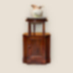 Victorian Mahogany Wash Stand With Cupboard Front View