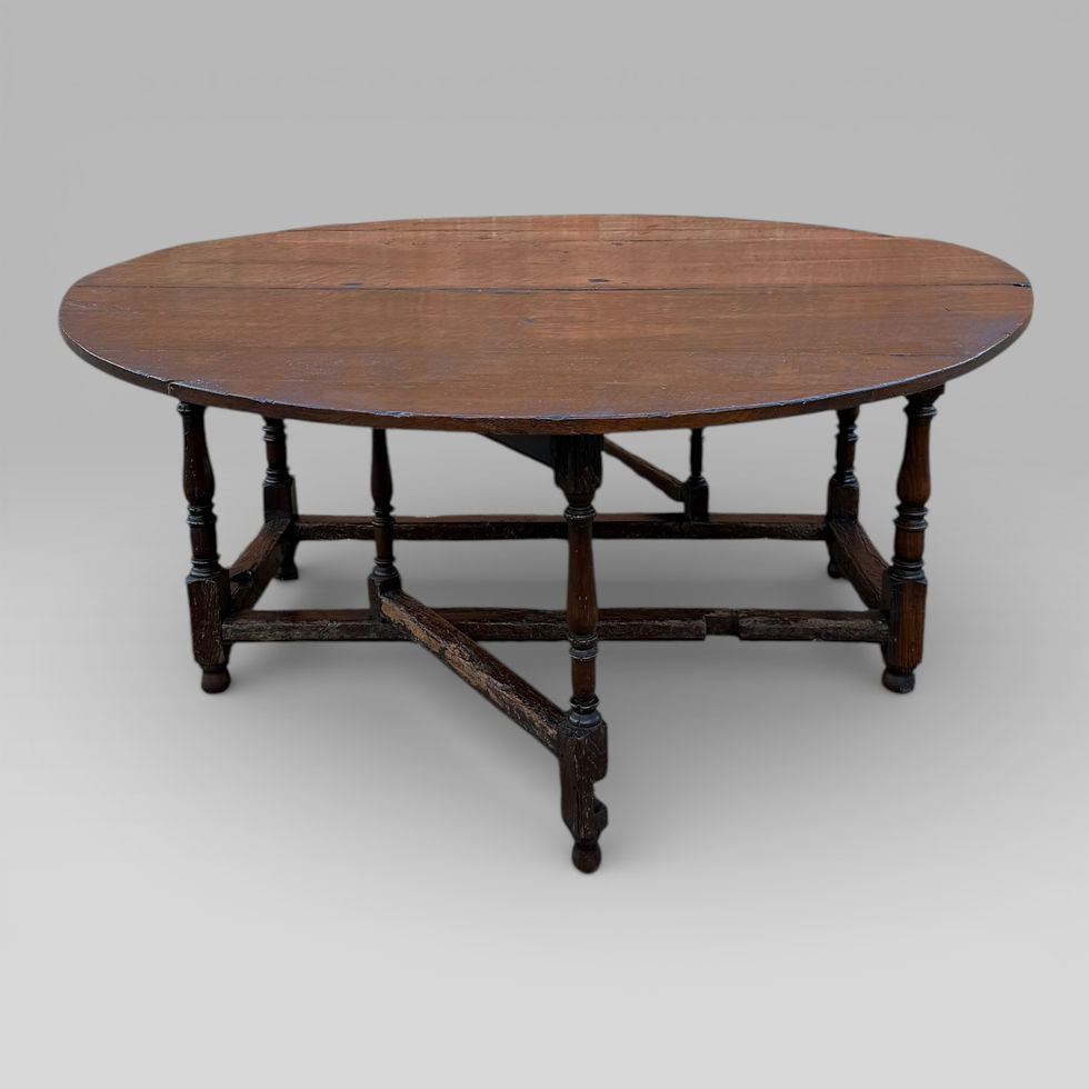 Antique Country Farmhouse 20th Century Oak Gateleg Table