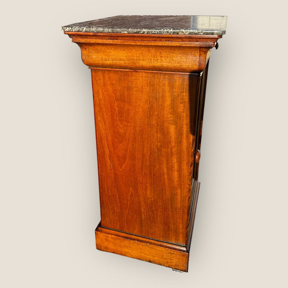 Thumbnail: French Louis Phillipe Style Mahogany Bedside Cabinet
