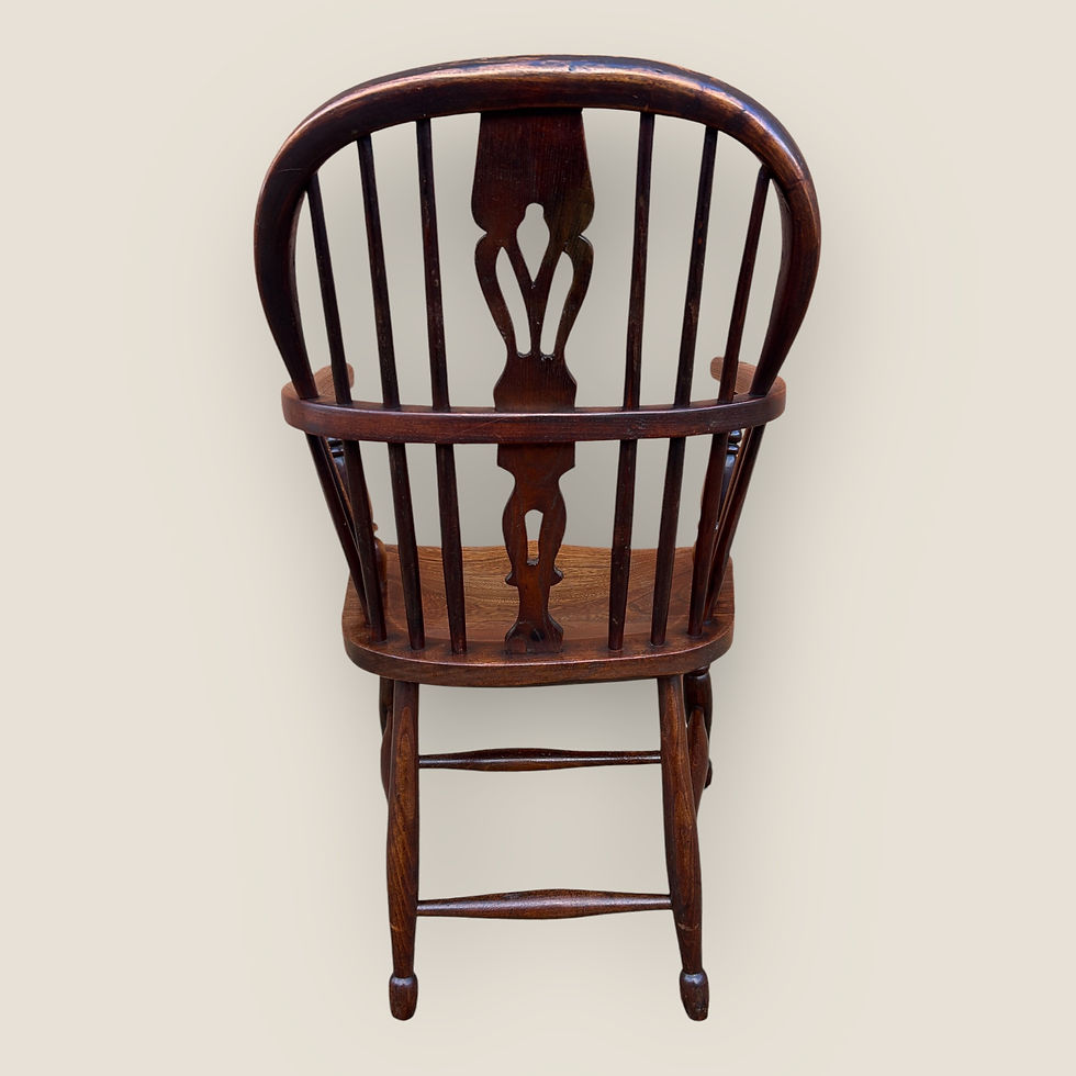Thumbnail: Antique 19th Century Elm Windsor Chair