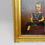 Thumbnail: Antique Large 19th Century Oil Painting Young Girl Red Chair Carved Gilt Frame