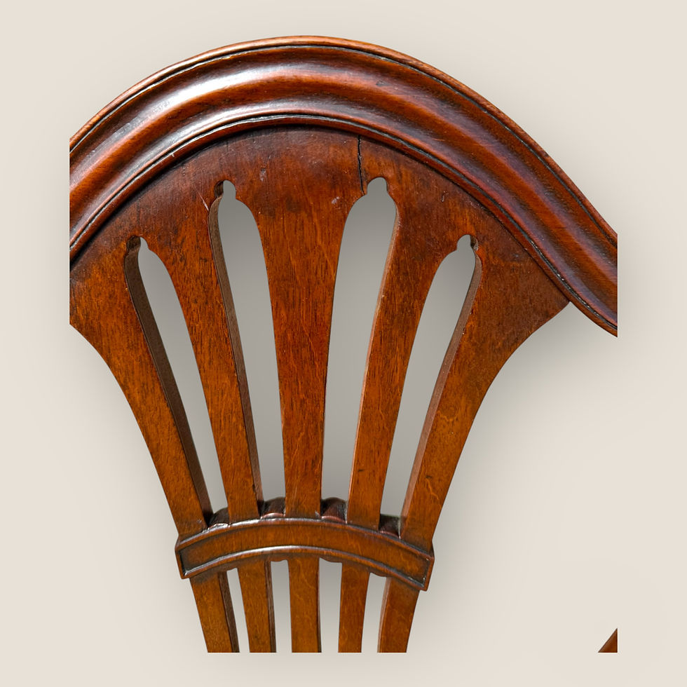 Thumbnail: Georgian Hepplewhite Period Mahogany Carver Chair