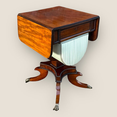 Regency Mahogany Sewing Table