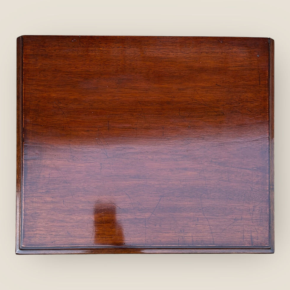 Thumbnail: Antique Style Mahogany Narrow Chest Of Drawers With Brush And Slide