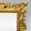 Thumbnail: Antique Victorian Ornate & Floral Carved Small Giltwood Rectangular Wall Mirror