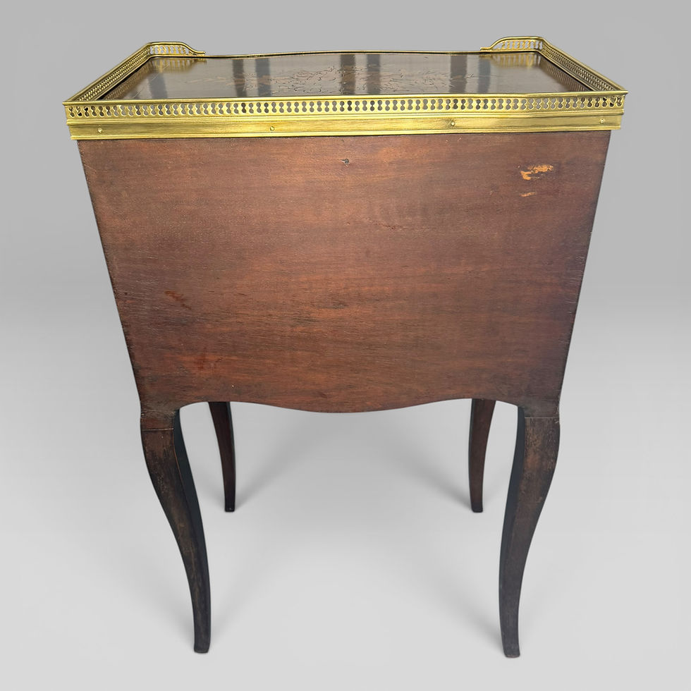 Thumbnail: French Louis XV Kingwood & Floral Marquetry Petite Commode