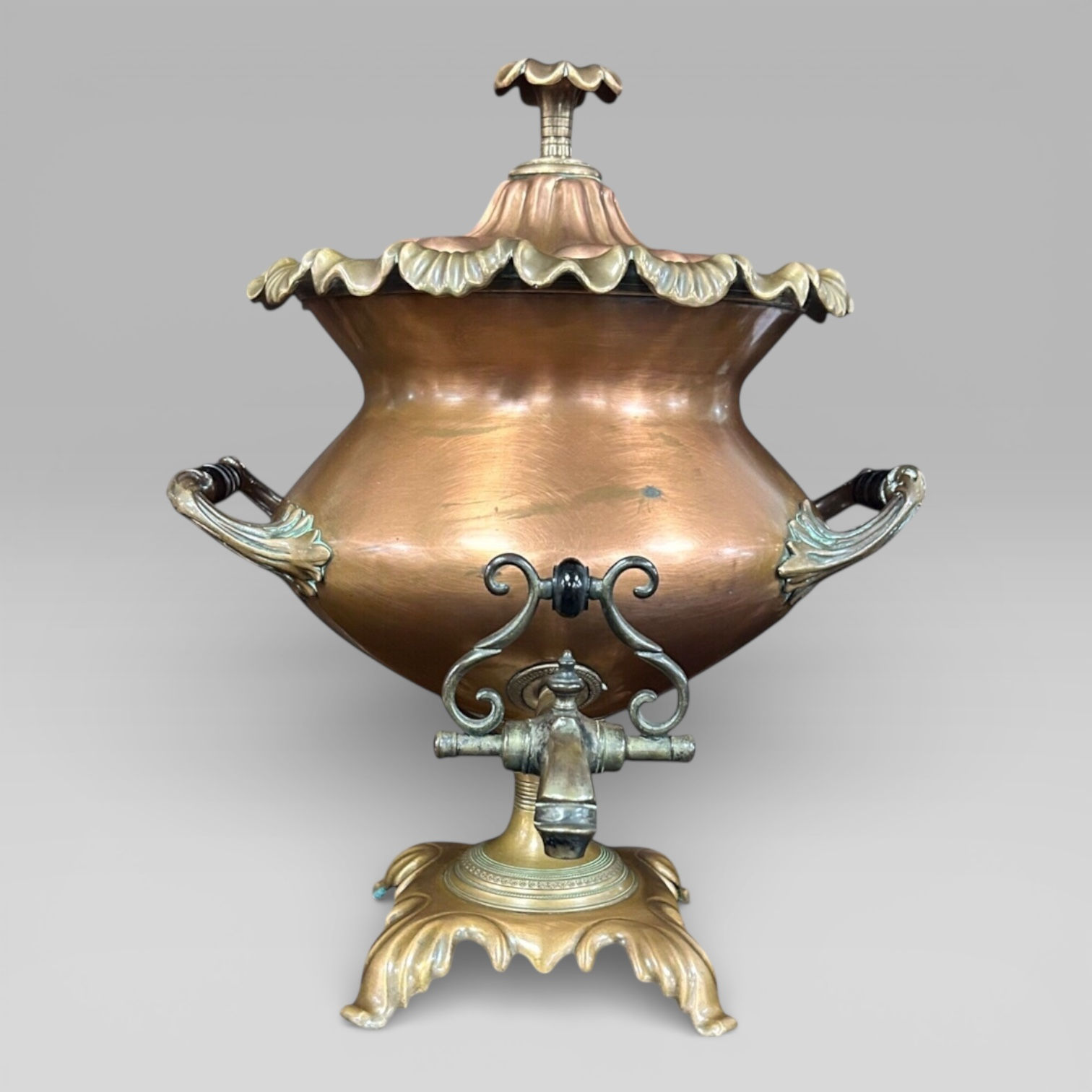 Antique Victorian Copper Samovar