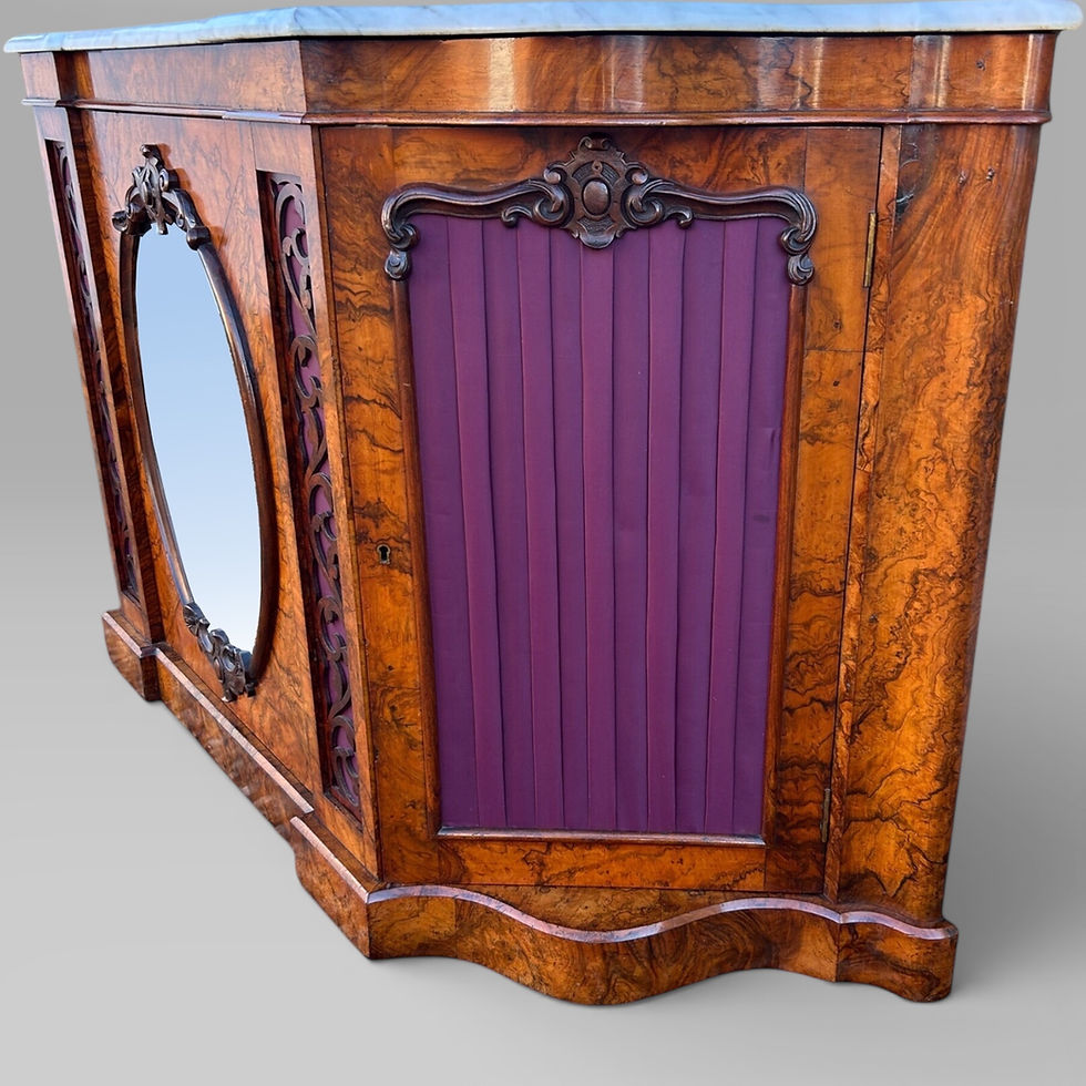Thumbnail: Victorian Walnut Mirror Backed Sideboard