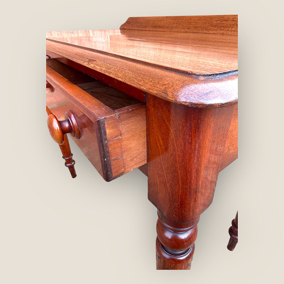 Thumbnail: Victorian Mahogany Two Drawer Hall Table