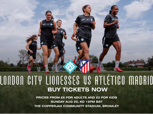 London City Lionesses vs Atlético Madrid