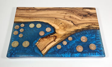 Metallic Blue Coin Server