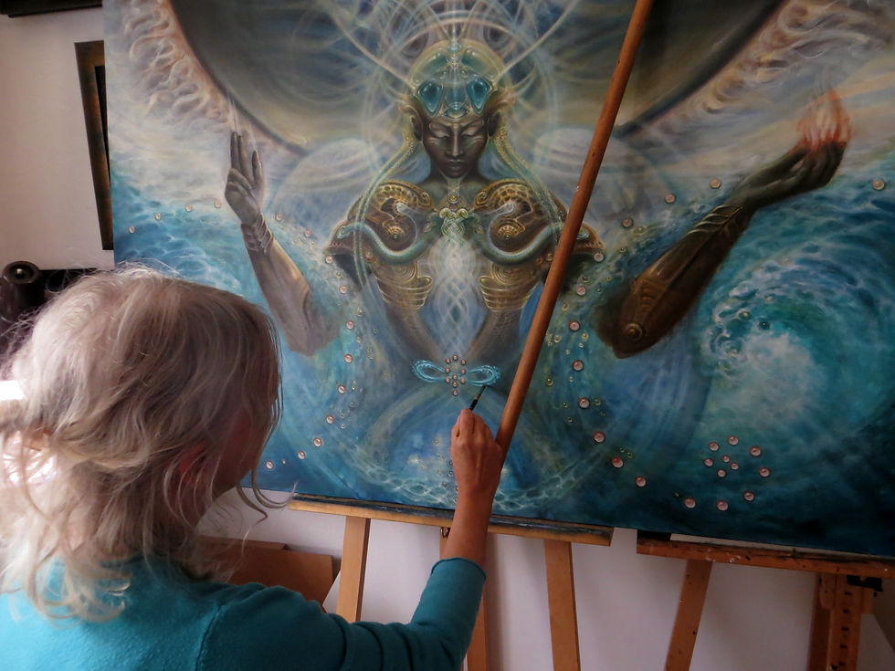Thumbnail: MH Limited Edition Print on Canvas, original size - THE BLESSING