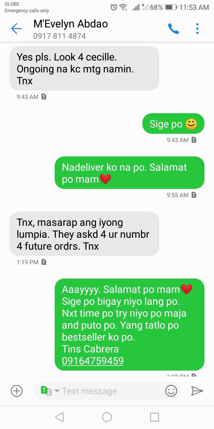 Customer love