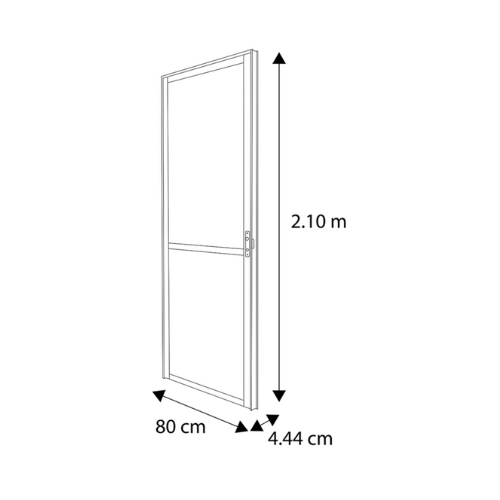 Miniatura: Puerta Batiente con Intermedio de Aluminio 1.75"