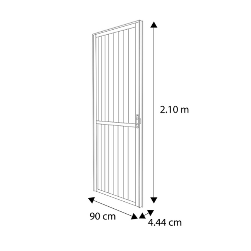 Miniatura: Puerta Batiente Duela de Aluminio 1.75"