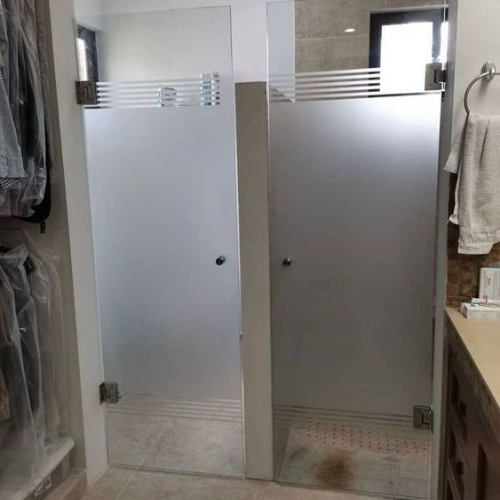 Miniatura: Puerta de Baño de Cristal Templado - "Xalapa"