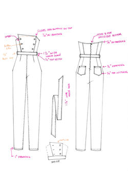 Tube Top Jumpsuit Flat