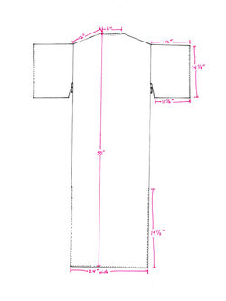 Straight Long Cardigan sketch