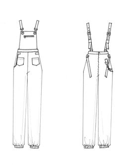 Utility Jumpsuit Sketch