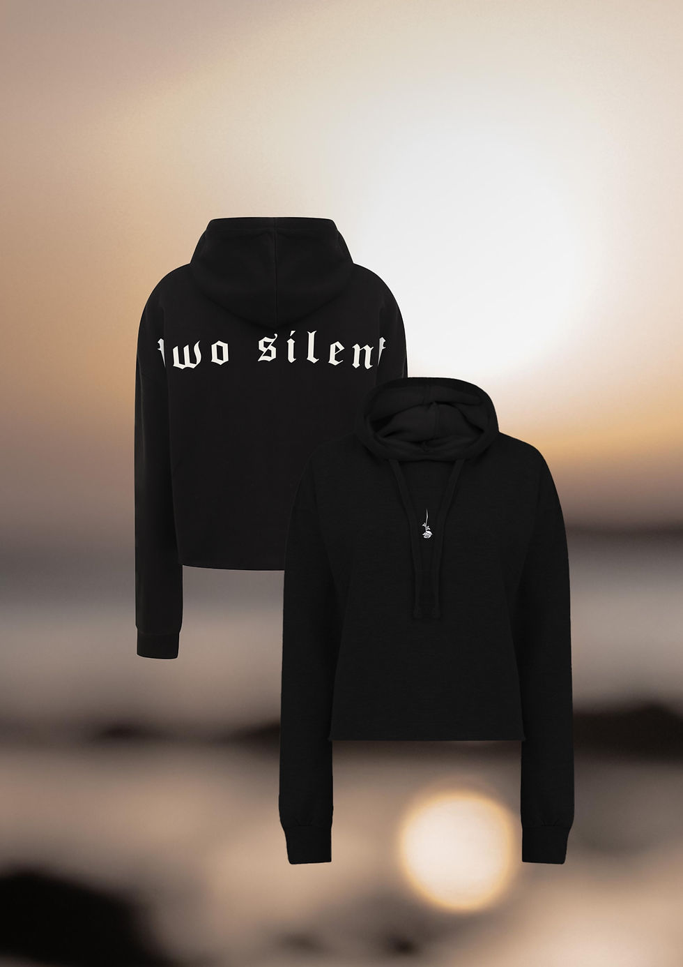 Thumbnail: Where Roses Weep Hoodie Cropped