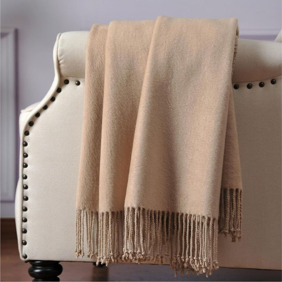 Silk Throw with Fringe