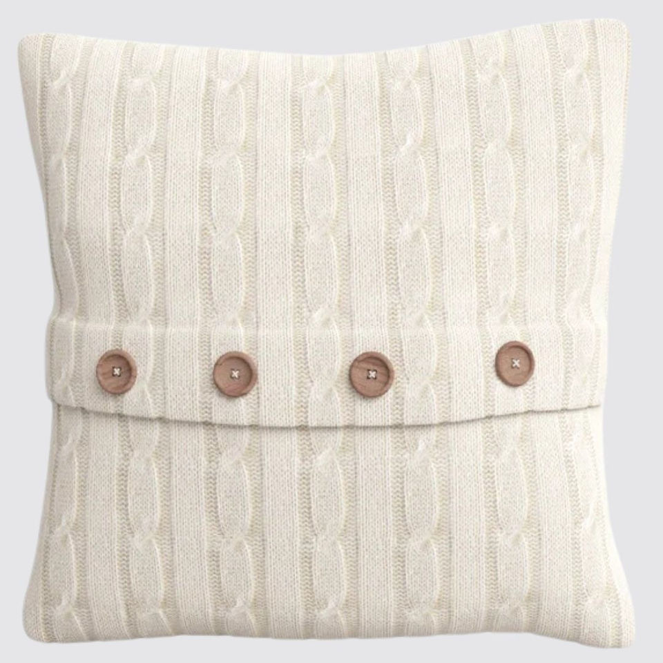 Buttons Cotton Throw