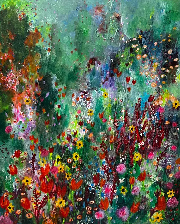 A Summer Morning (30"x40" acrylic on canvas)