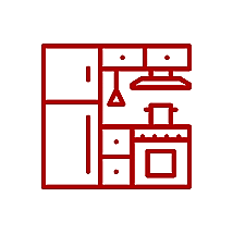 This is an icon for kitchen specific services.