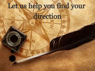 Inkwell, quill laid on parchment after using them to draw a compass' nautical rose or compass map legend.