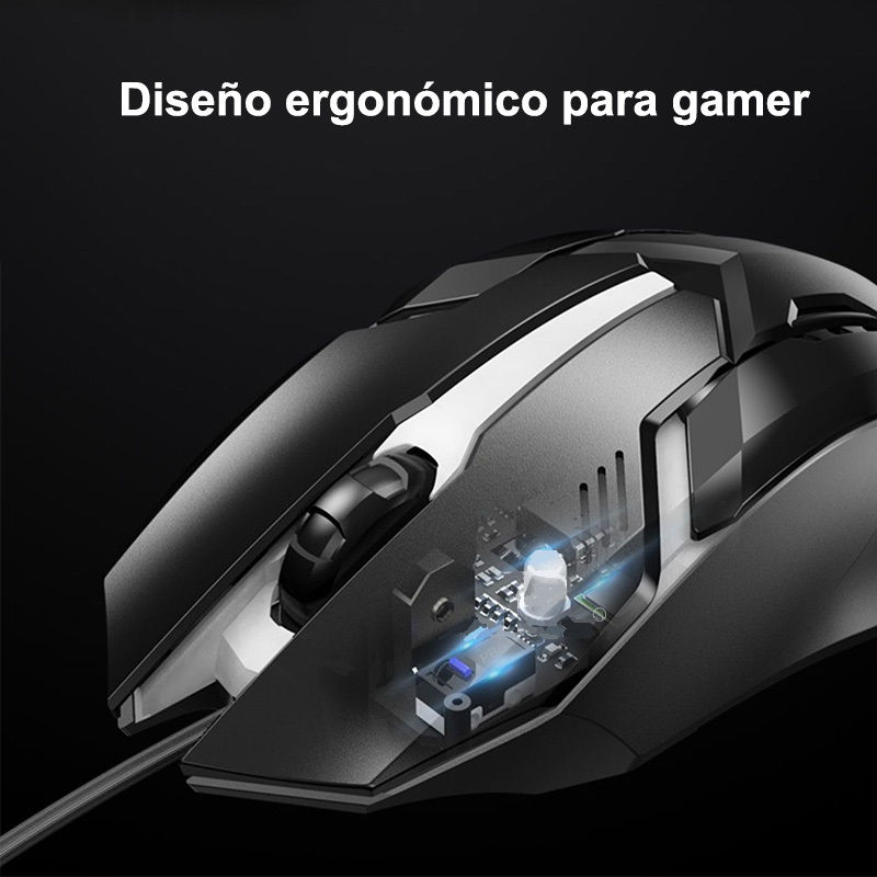 Miniatura: Mouse alámbrico Usb Gaming  Luz Ratón