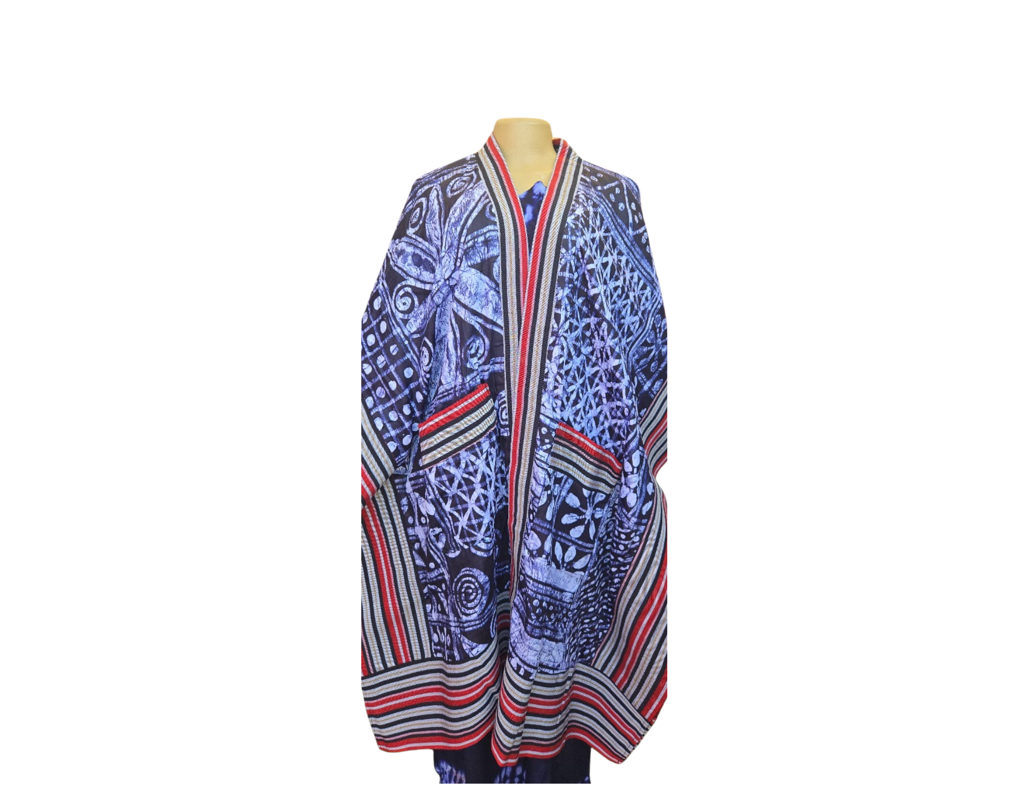 Purple Tie-Dyed Kimono