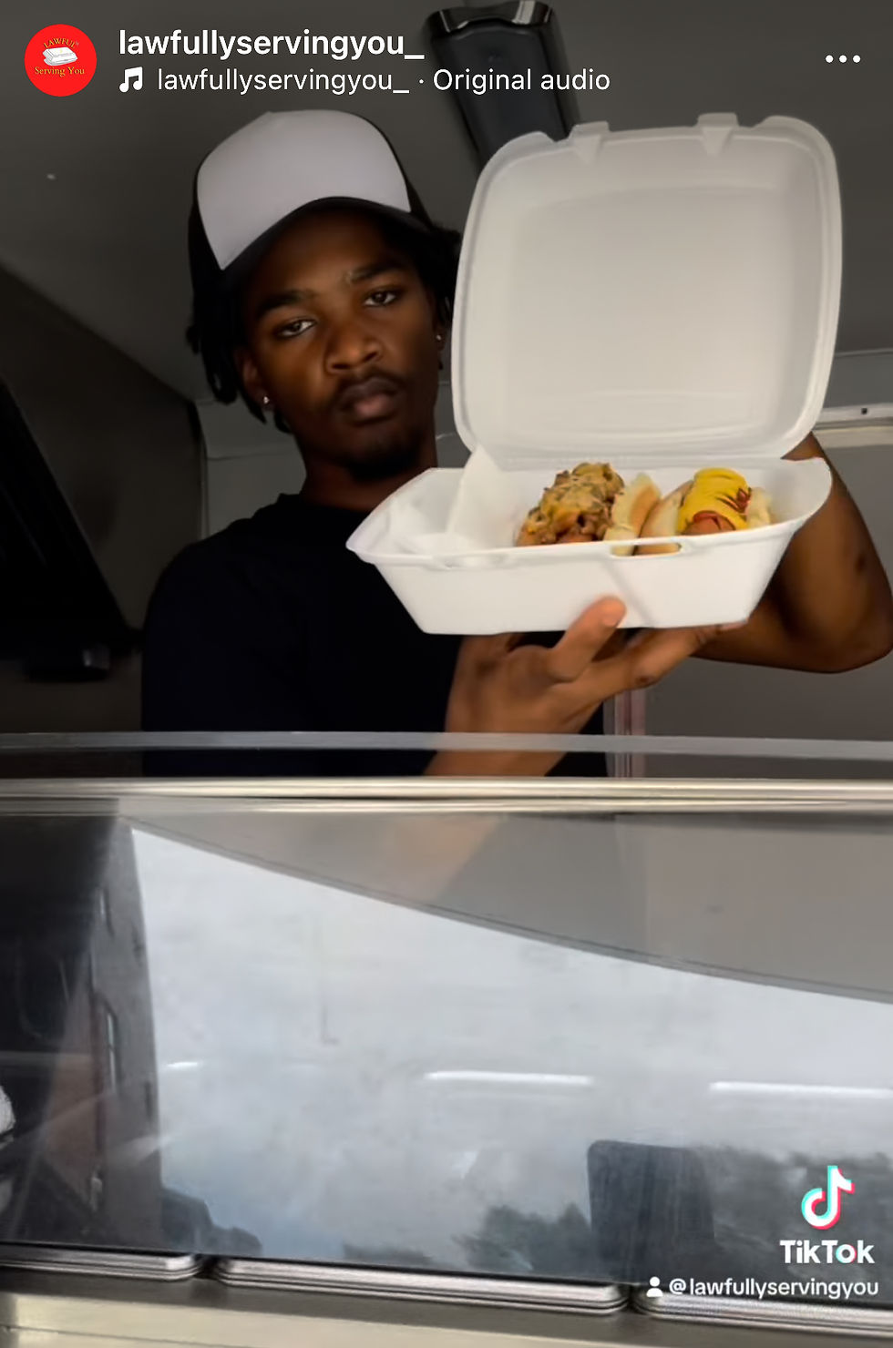 Trell (Lawfully Serving You) with the Comfort Food