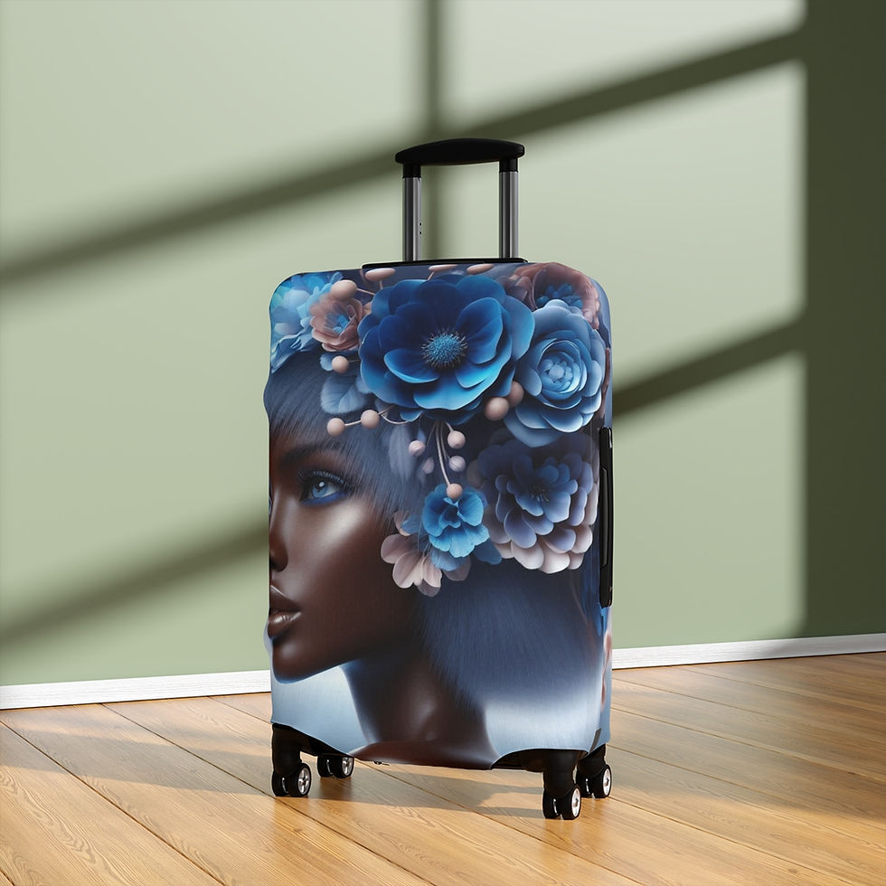 Thumbnail: Blue Snow Queen Luggage Cover