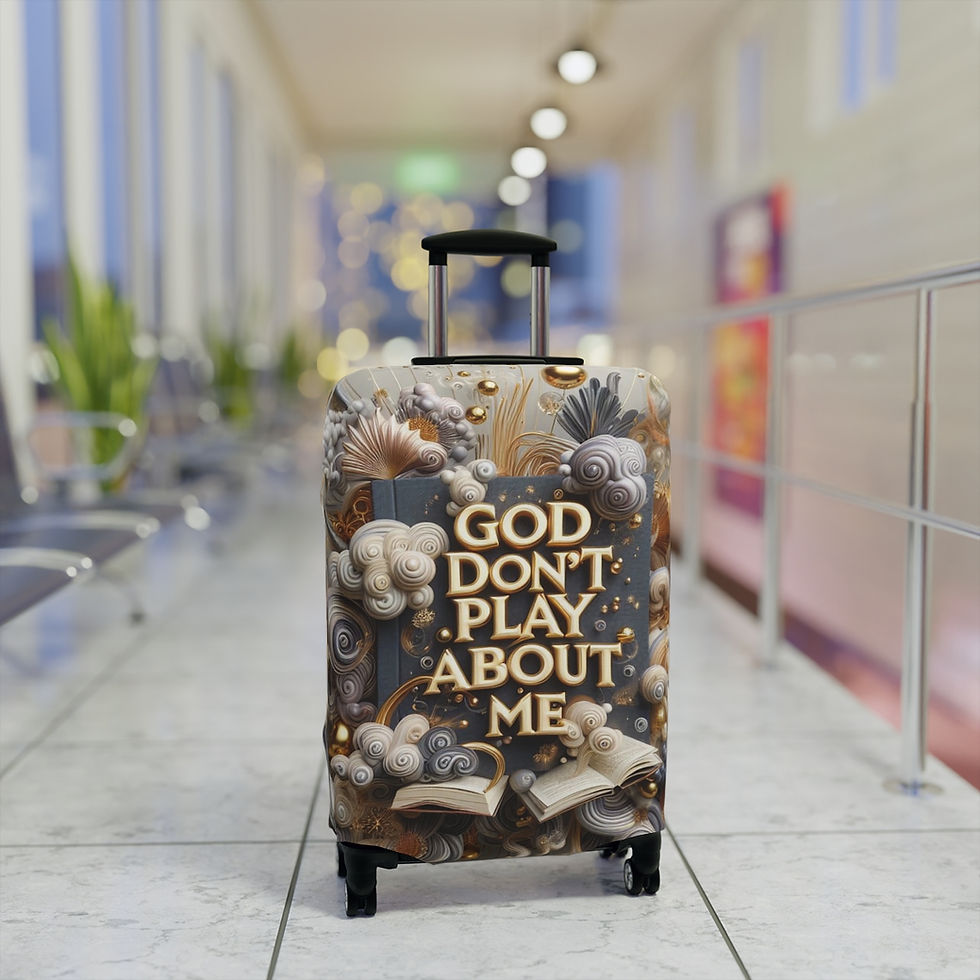 Thumbnail: God Don't Play Luggage Cover
