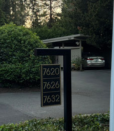 Custom mail box/house number sign