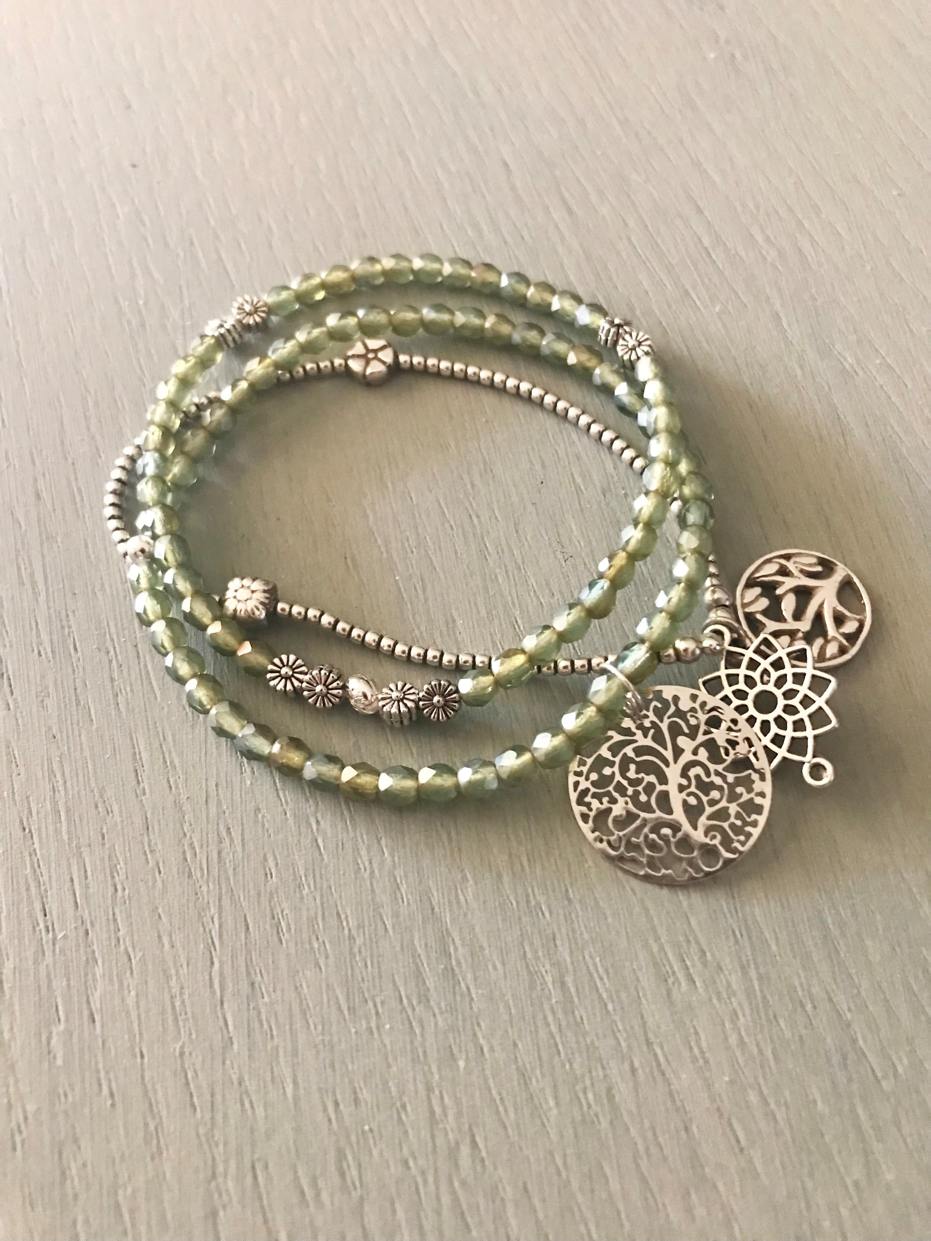 Sage Boho Bracelets