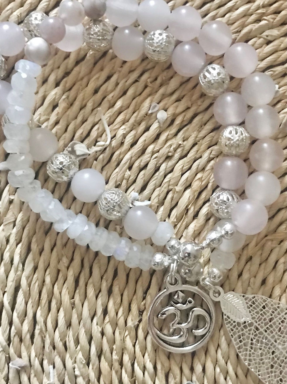 Thumbnail: Om Moonstone Bracelets