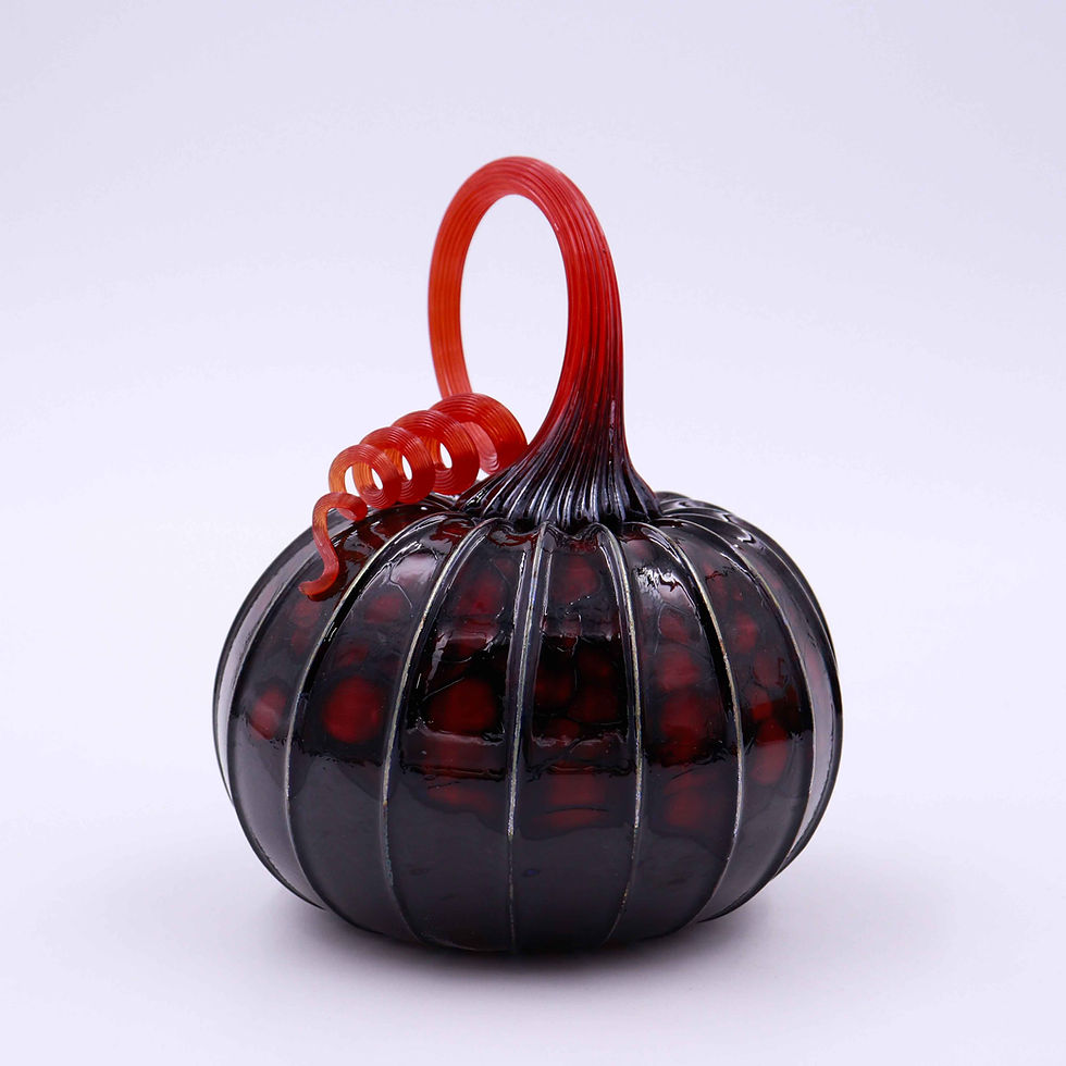 Thumbnail: Black Blood Glass Pumpkin