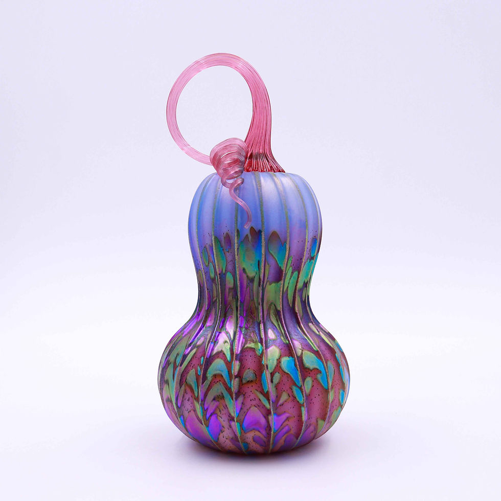 Thumbnail: Sugary Quartz Butternut Glass Pumpkin