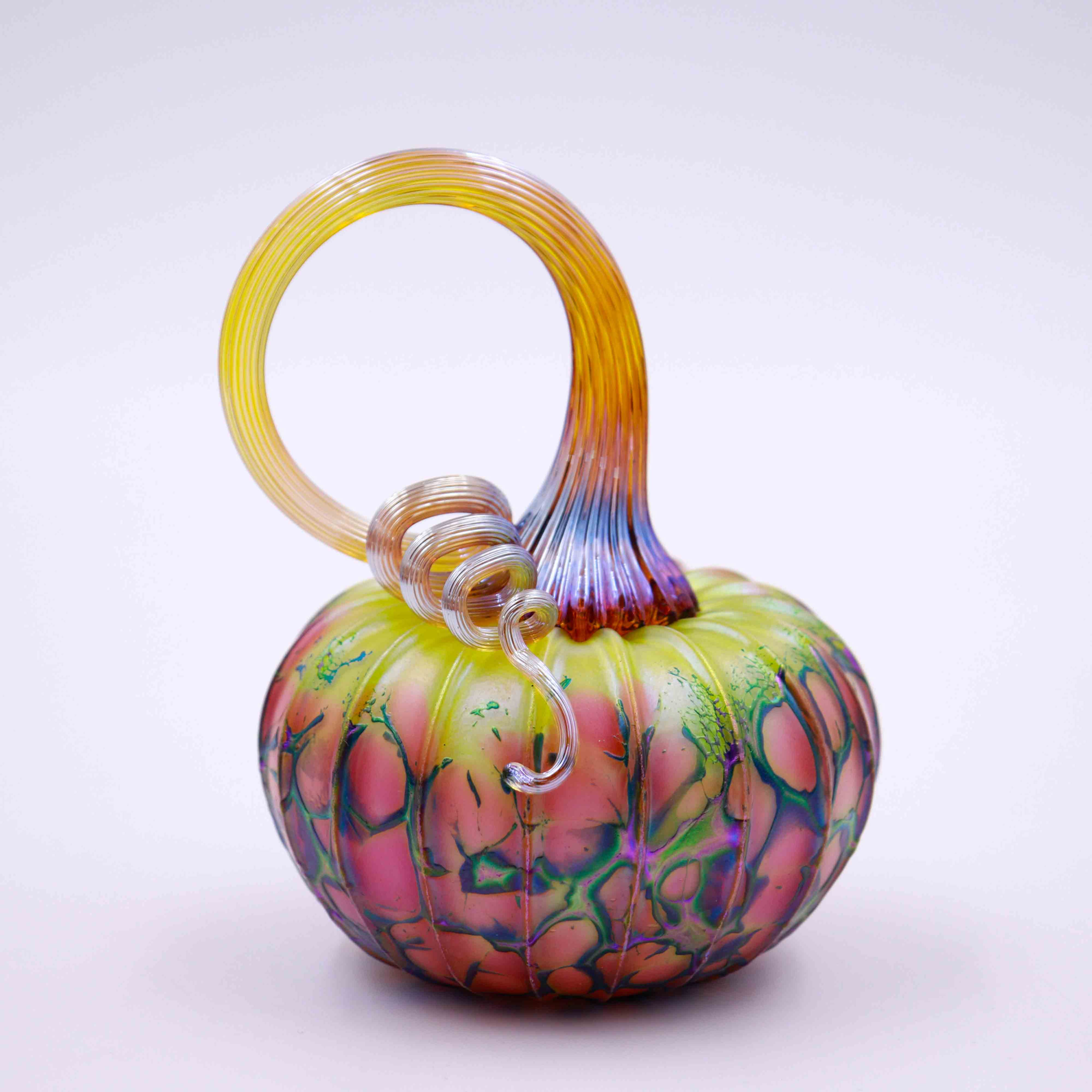 Splash Of Lime Glass Pumpkin