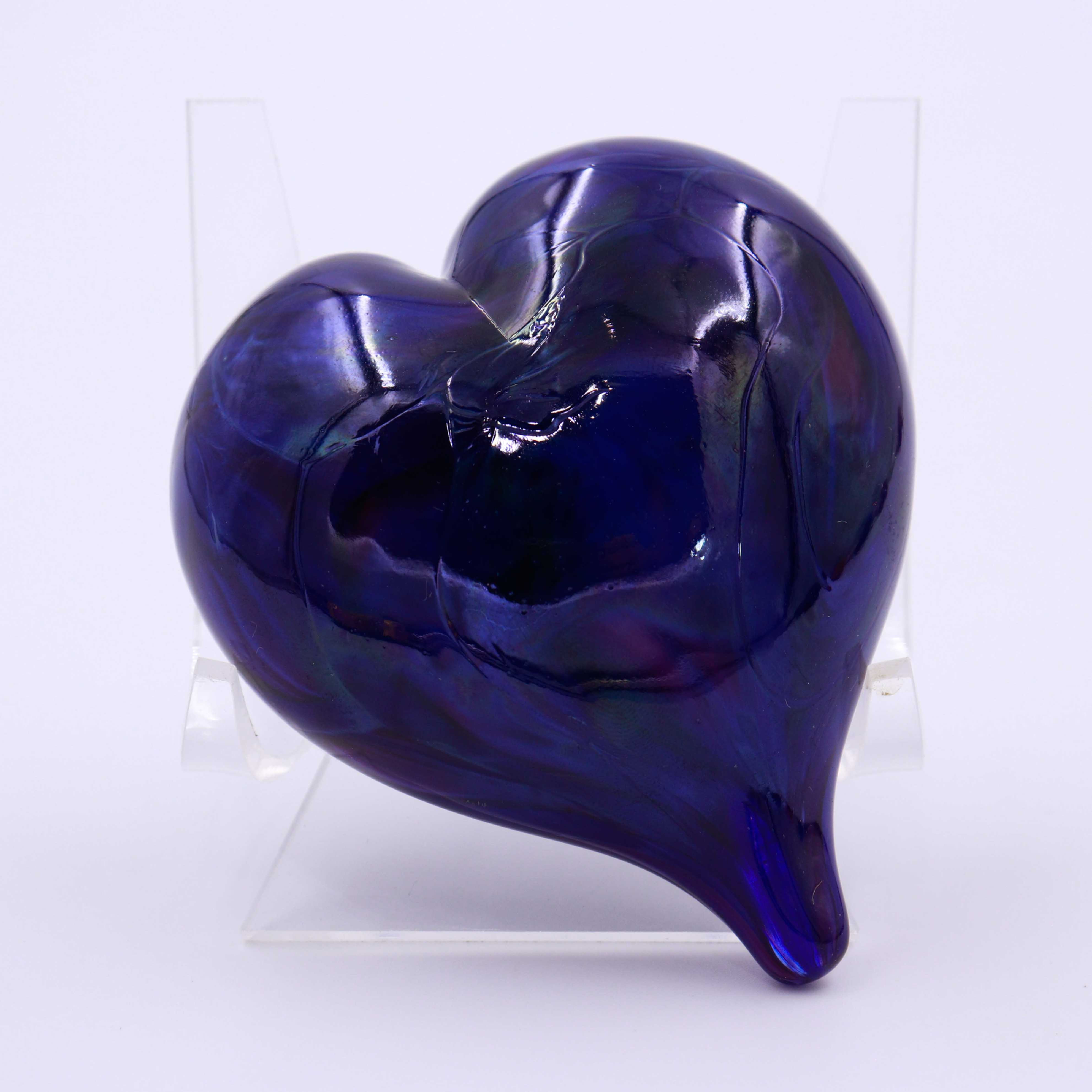 Midnight Dreary Glass Heart