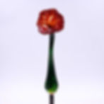 Thumbnail: Candied Rose Flower Glass Garden Art