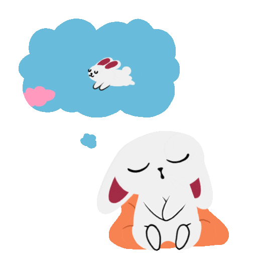 Doodle bunny gif dreaming