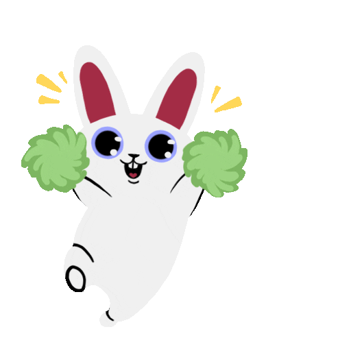 Doodle bunny gif hooray