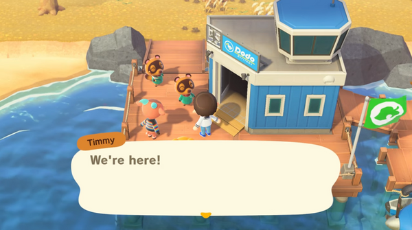 Timmy and Tommy announce that they have arrived on the island